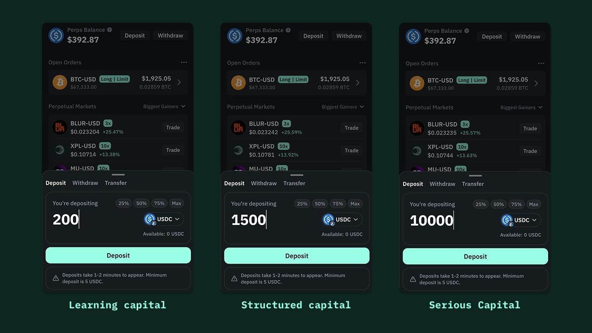 How much capital to trade perps safely