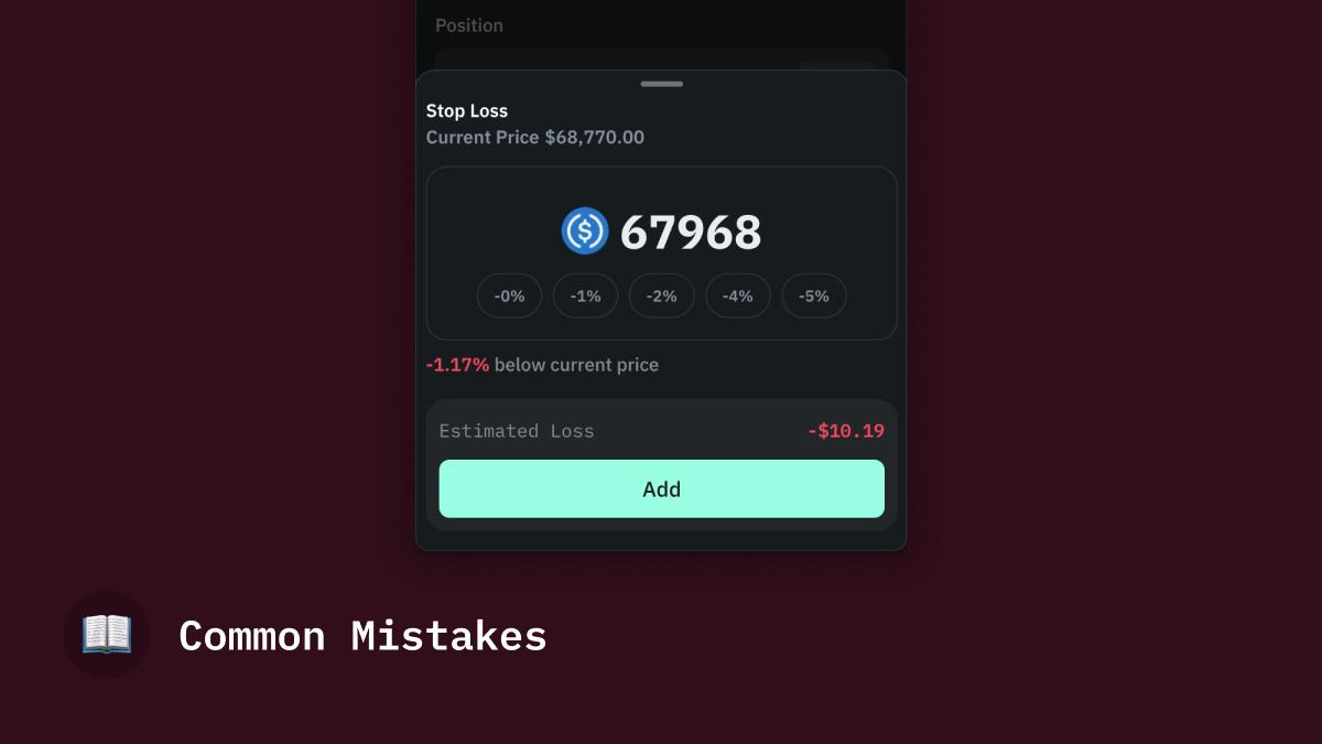 Common stop-loss mistakes in perpetual futures trading