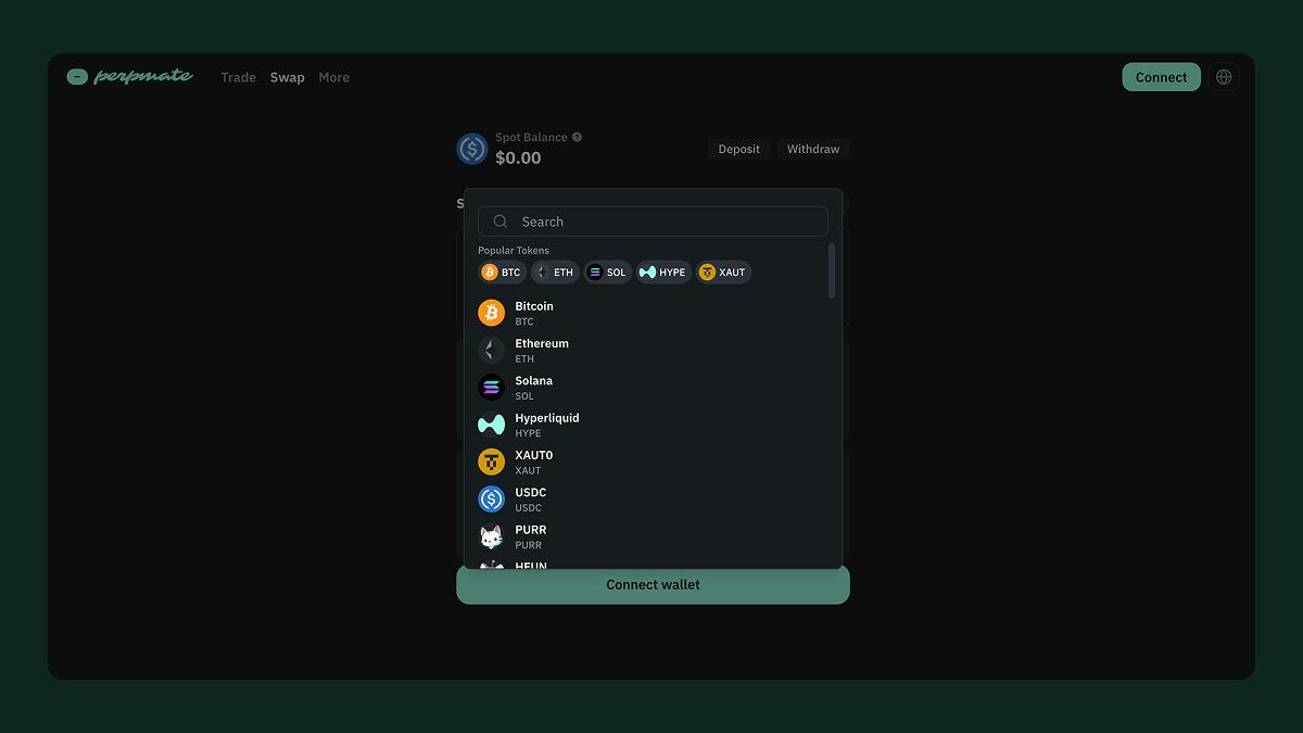 Buy HYPE BTC ETH SOL and more crypto tokens