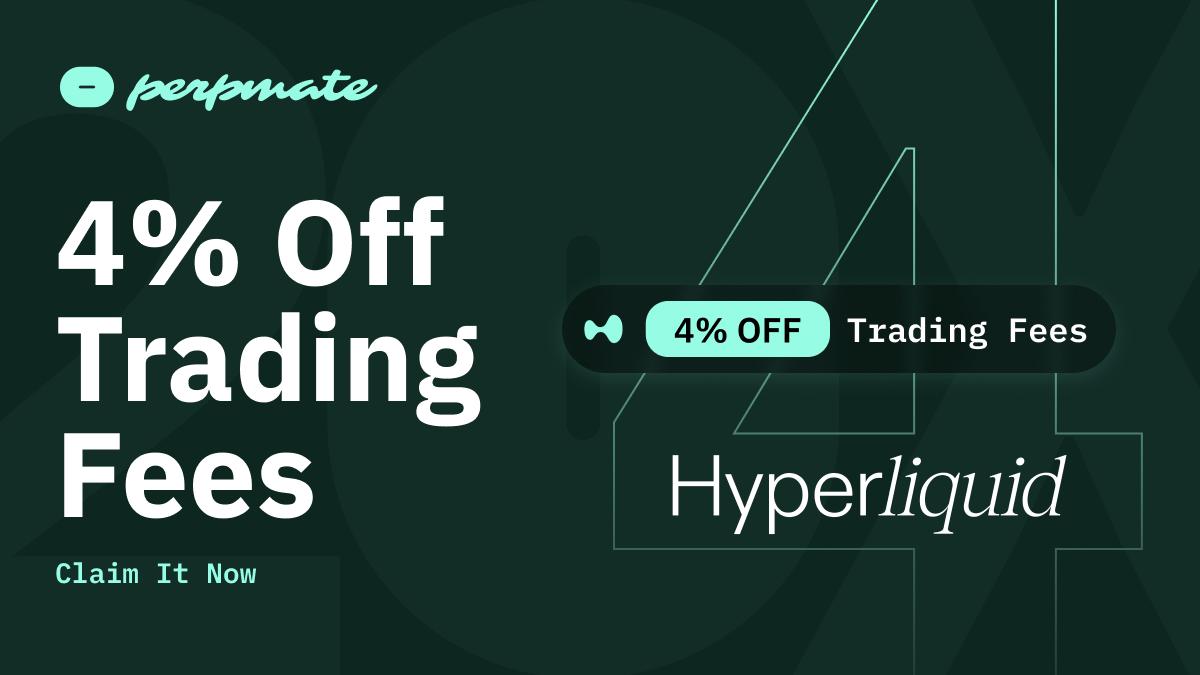 Hyperliquid fee discount 4% off trading fees