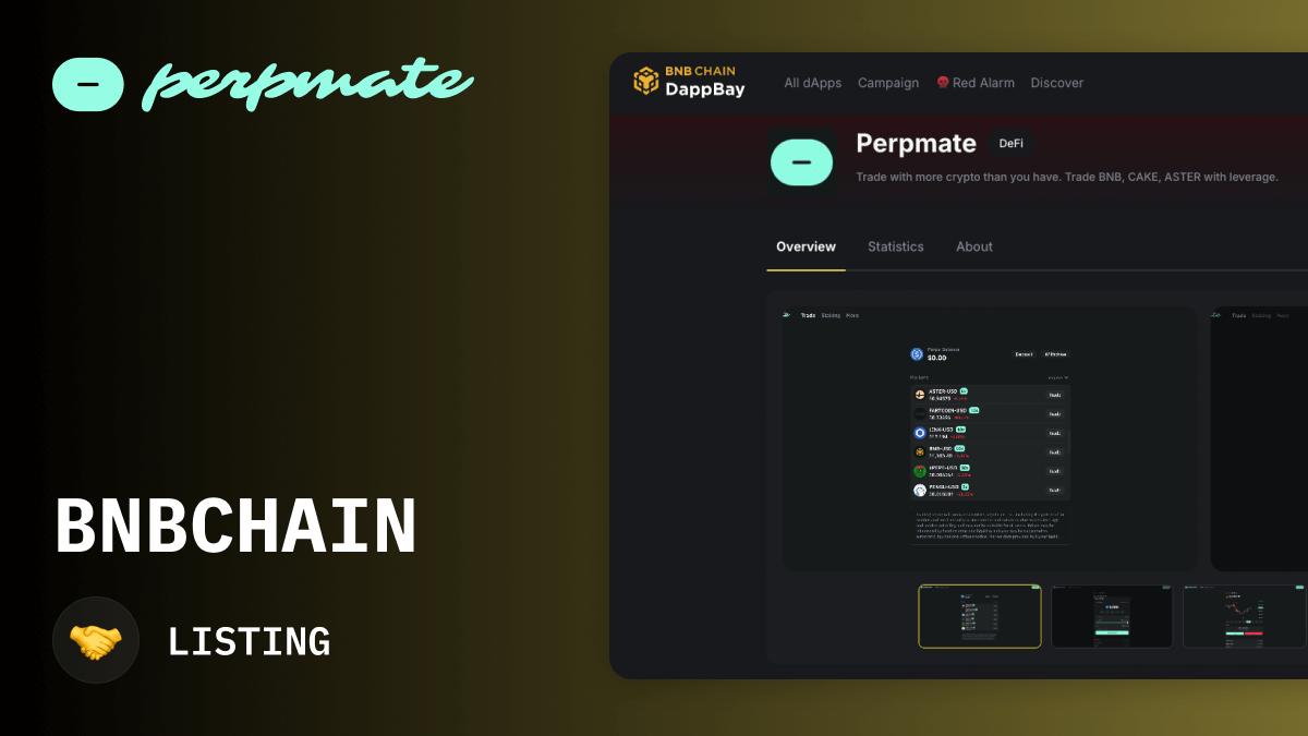 BNB Chain DappBay and Perpmate integration