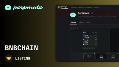 Perpmate Perp DEX Now Listed on BNB Chain DappBay