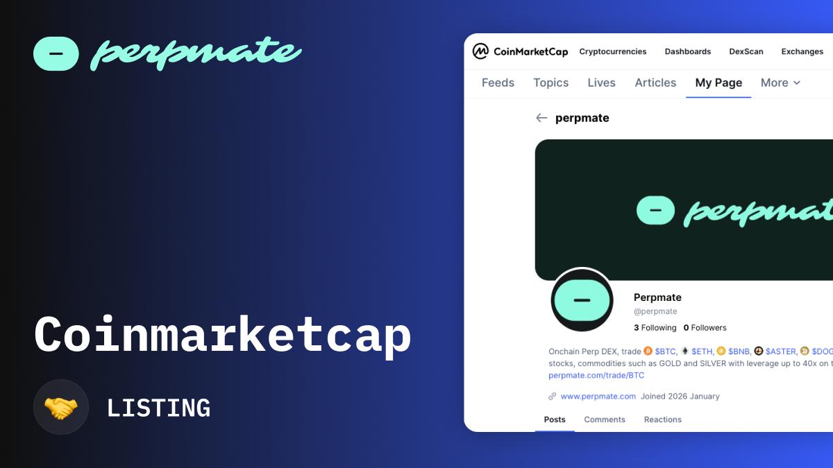 CoinMarketCap and Perpmate integration