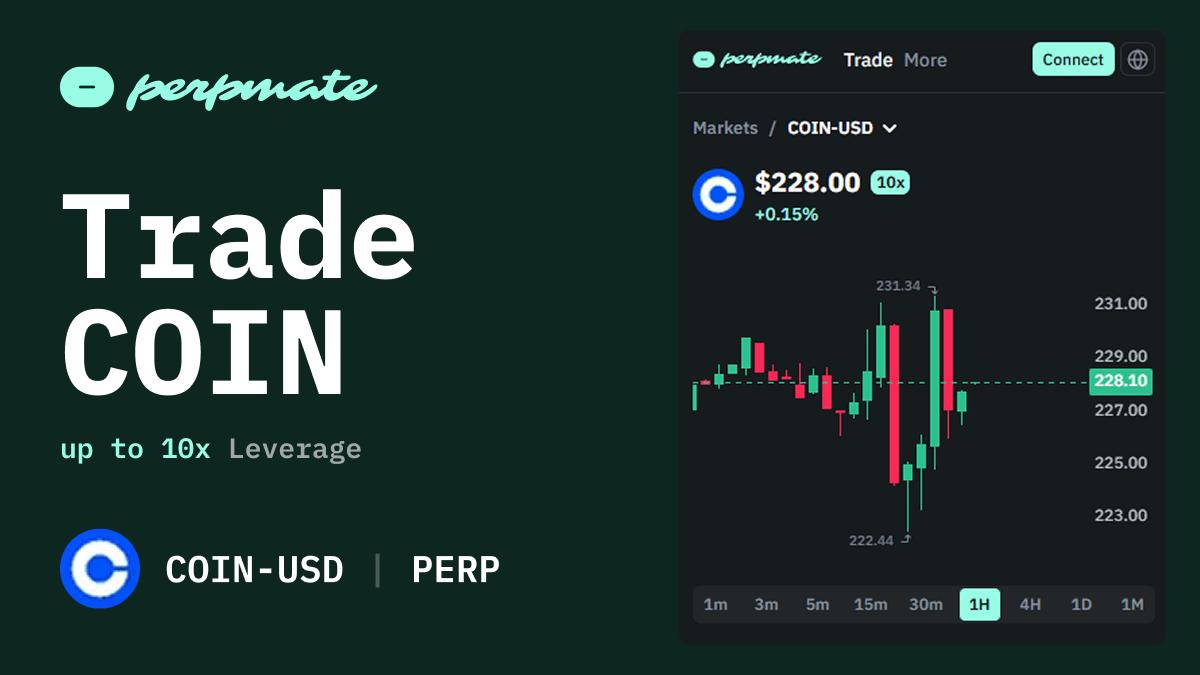 Coinbase (COIN) perpetual futures leveraged position