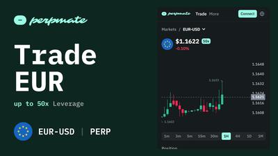 Trade EUR Perpetuals 24/7 with Up to 50x Leverage. No KYC Forex Trading