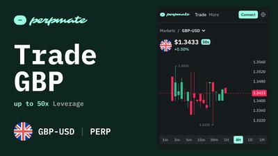 Trade GBP Perpetuals 24/7 with Up to 50x Leverage. No KYC Forex Trading