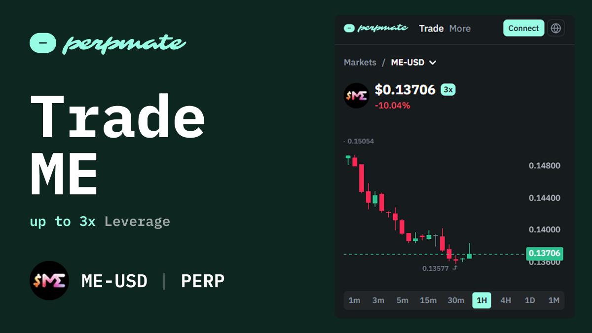 Magic Eden ME multi-chain NFT marketplace token perpetual price overview