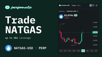 Trade Natural Gas Perpetuals 24/7 with Up to 10x Leverage. No KYC Energy Trading