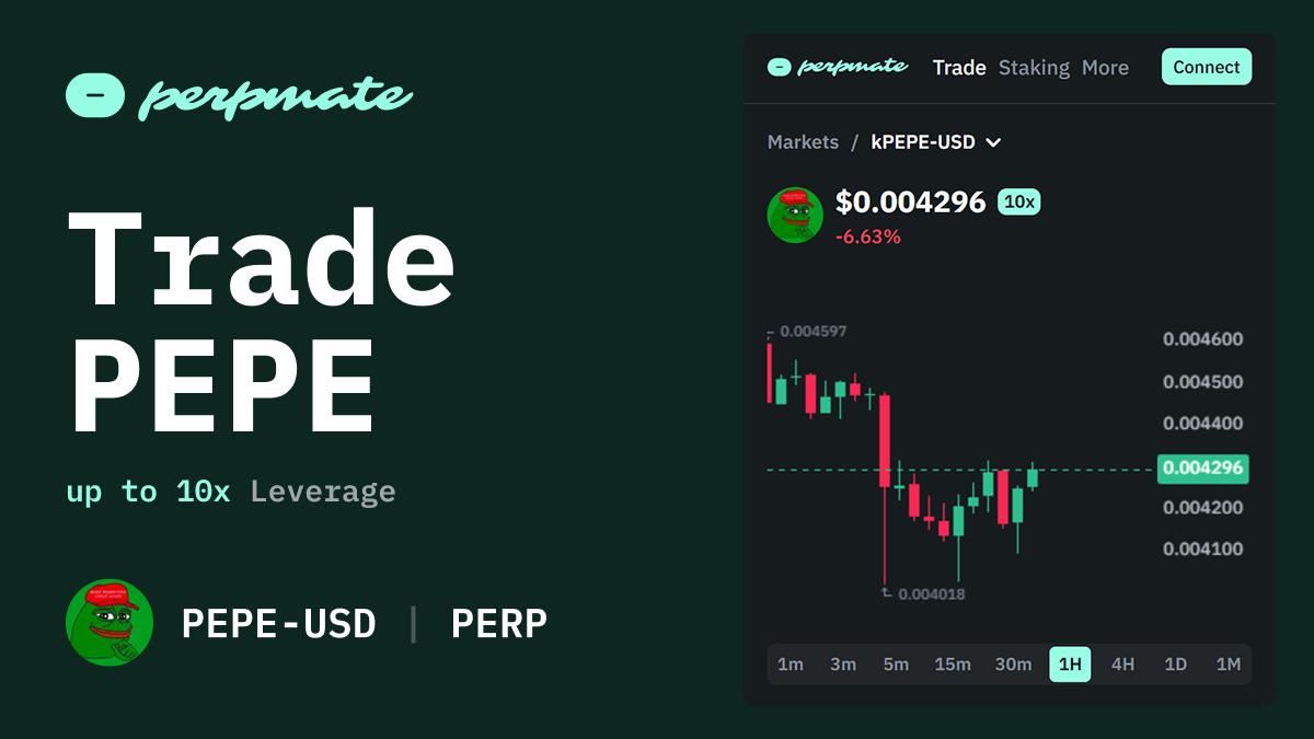 PEPE memecoin perpetual trading market with whale activity and social sentiment data