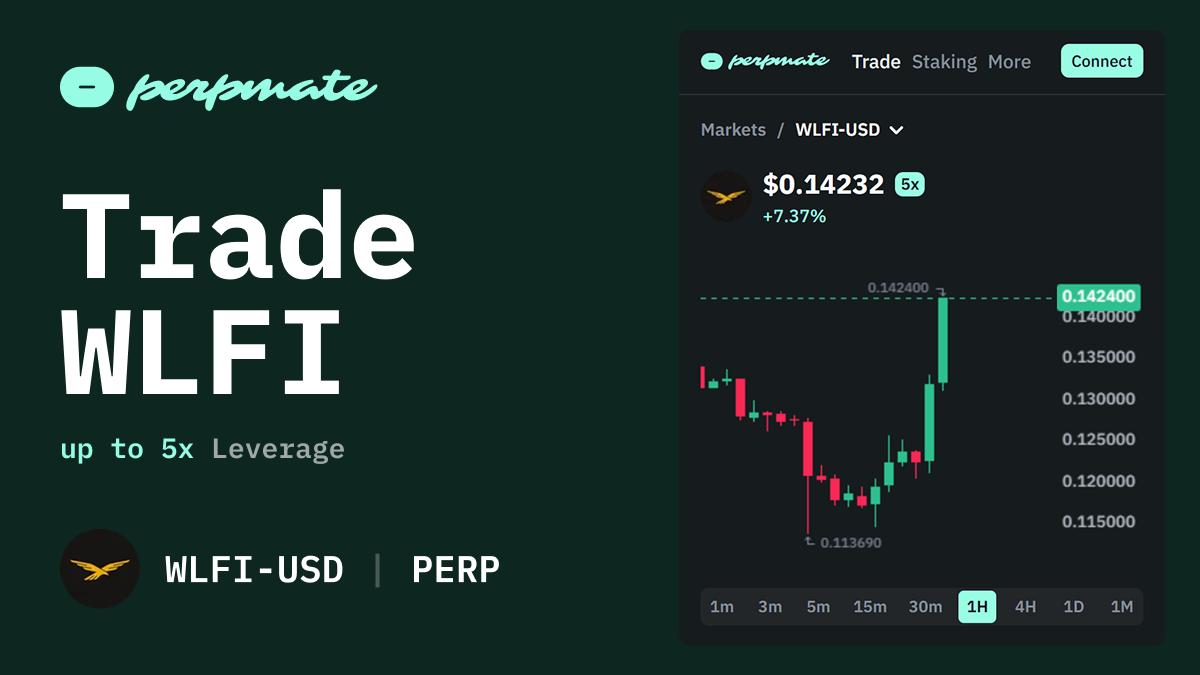 World Liberty Financial WLFI token perpetual market with DeFi protocol overview