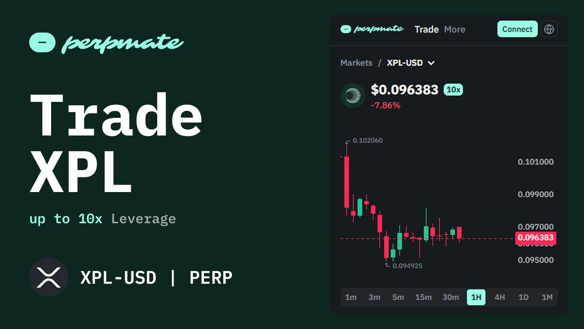 Plasma network XPL perpetual trading view with L2 token price and market data