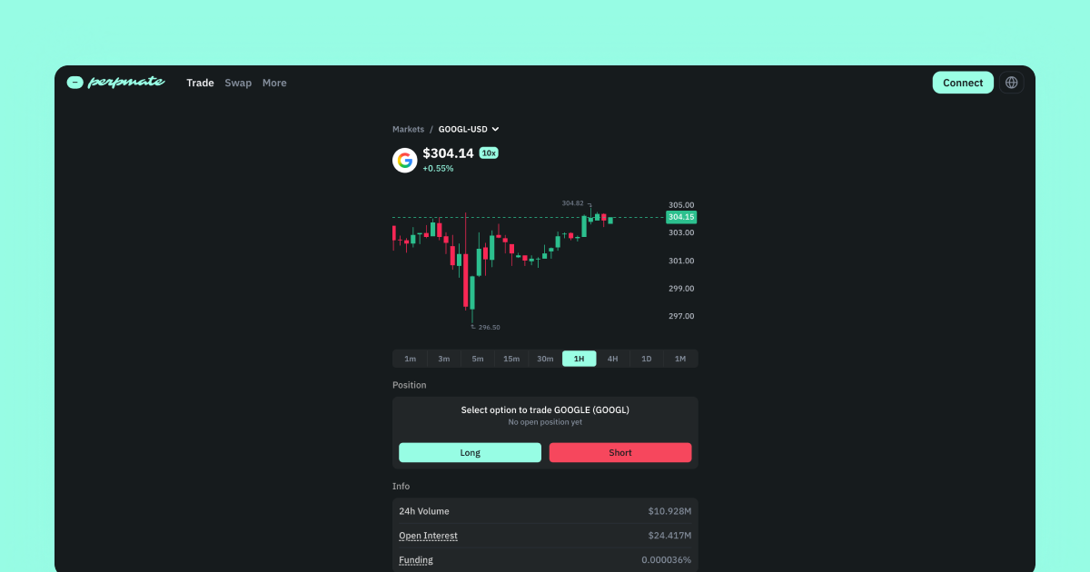 perp dex desktop stocks trading